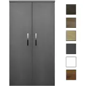 Sanicare kolomkast met chromen greep 67x160x32cm antraciet