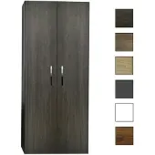 Sanicare kolomkast met chromen greep 67x160x32cm schots-eiken