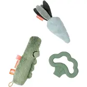 Done by Deer Tiny Activity Toy Set Croco 3 Pieces Groen Kinderen