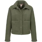 Engel - Women's Damen-Kurzjacke - Wollen vest 46/48, olijfgroen