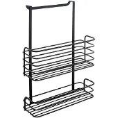 Metaltex Galileo Dubbele Hangmand 26x12x36 cm Mat Zwart/Metaal