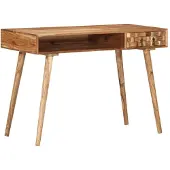 vidaXL Schrijftafel 110x50x76 cm massief acaciahout