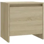 vidaXL Nachtkastje 45x34x44,5 cm bewerkt hout sonoma eikenkleurig