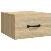 vidaXL Nachtkastje wandgemonteerd 35x35x20 cm sonoma eikenkleurig