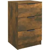 vidaXL Nachtkastje 40x36x65 cm gerookt eikenkleurig