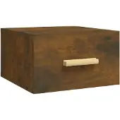 vidaXL Nachtkastje wandgemonteerd 35x35x20 cm gerookt eikenkleurig