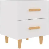 vidaXL Nachtkastje 40x35x47,5 cm wit