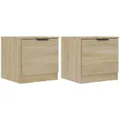 vidaXL Nachtkastjes 2 st 40x39x40 cm sonoma eikenkleurig