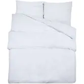 vidaXL Beddengoedset, wit, 140x200 cm, katoen