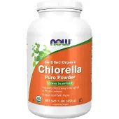 Now Organisch Chlorella Poeder (454 Gram) - kruiden-en-planten, chlorella - chlorella
