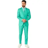 Opposuits Trendy Turquoise Kostuum | Groen | Maat 46