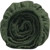 Yumeko Hoeslaken Flanel 180x200 Groen - Eco, Bio & Fairtrade