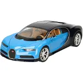 Welly Modelauto/speelgoedauto Bugatti Chiron 2017 blauw schaal 1:24/19 x 8 x 5 cm - Speelgoed auto's