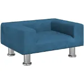 vidaXL Hondenmand 50x40x26,5 cm fluweel blauw