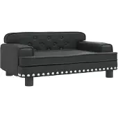 vidaXL Hondenmand 70x45x30 cm kunstleer zwart