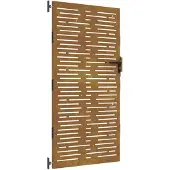 vidaXL Poort 85x200 cm vierkant cortenstaal