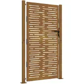 vidaXL Poort 100x175 cm vierkant cortenstaal