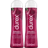 Durex - Glijmiddel - Crazy Cherry - Kers - waterbasis - 100ML x2