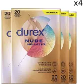 Durex - Condooms - Nude - Latexvrij - 4x 20 stuks