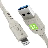 Xtrememac Eco Line Usb A naar Lightning Kabel 2m Kunststof Cr?me