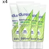 Durex Glijmiddel Natural - 100% natuurlijk - 100 ml x4