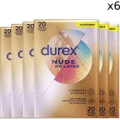 Durex - Condooms - Nude - Latexvrij - 6x 20 stuks