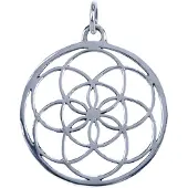 MOOYE ® - Collectie Zilveren Levenszaad ketting hanger