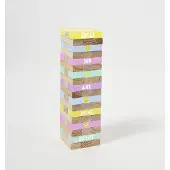 Sunnylife Smiley Mega Jenga - Blauw / Hout