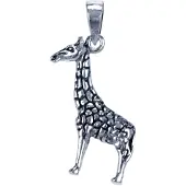 MOOYE ® - Collectie Zilveren Giraf ketting hanger