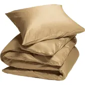 Yumeko Dekbedovertrek set Katoen Satijn 140x220 Beige - Eco, Bio & Fairtrade