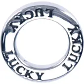 MOOYE ® - Collectie Zilveren Lucky ring ketting hanger
