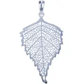MOOYE ® - Collectie Zilveren Bodhi boomblad 2 ketting hanger