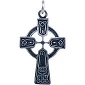 MOOYE ® - Collectie Zilveren Keltisch Kruis ketting hanger - middel