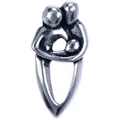 MOOYE ® - Collectie Zilveren Ouders met baby ketting hanger