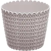Prosperplast Bloempot Buiten Binnen Rond Nitly 26cm TAUPE / 2 STUKS ! /