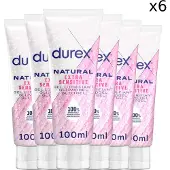 Durex Glijmiddel Natural - Extra Sensitive - 100% natuurlijk - 100ml x6