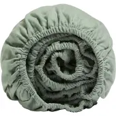 Yumeko Hoeslaken Flanel 180x200 Groen - Eco, Bio & Fairtrade