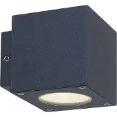 LUCANDE LED-wandlamp buiten JARNO, zwart, Aluminium, Modern, LED wandlamp buiten