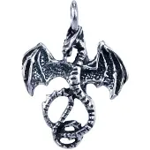 MOOYE ® - Collectie Zilveren Draak middel ketting hanger