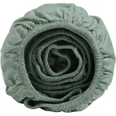 Yumeko Hoeslaken Percal Katoen 160x200 Groen - Eco, Bio & Fairtrade
