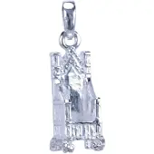 MOOYE ® - Collectie Zilveren Troon ketting hanger
