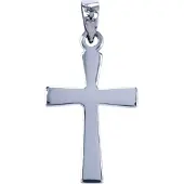 MOOYE ® - Collectie Zilveren Kruis ketting hanger - glad
