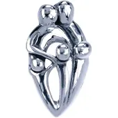 MOOYE ® - Collectie Zilveren Ouders met 3 kinderen ketting hanger