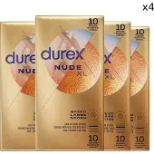 Durex Condooms Nude XL 10st - 4 Stuks - Voordeelverpakking