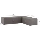 Madison loungeset cover links - 320 x 255 x 70