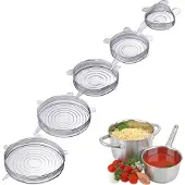 Westmark 23262260 Frischhaltedeckel-Set Silikon transparent