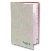 Aurora notitieboek met A-Z tabs 145 x 220 mm geruit 96 vellen grijs (5 mm)