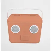 Sunnylife Beach Accessoires Koelbox Sounds met Speaker Bluetooth Melon - Oranje / Kunststof
