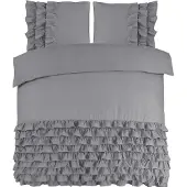 Dreamhouse Dekbedovertrek Cyprus Grey Percal-140 x 200 / 220 cm | 1-Persoons