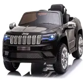 Jeep Grand Cherokee Zwart | 12V Kinderauto